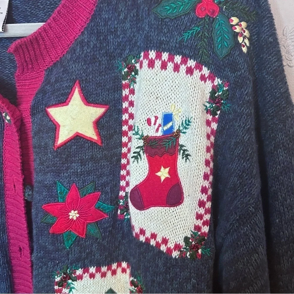 Carly St Clair Large L Christmas Sweater very good condition - Picture 3 of 5